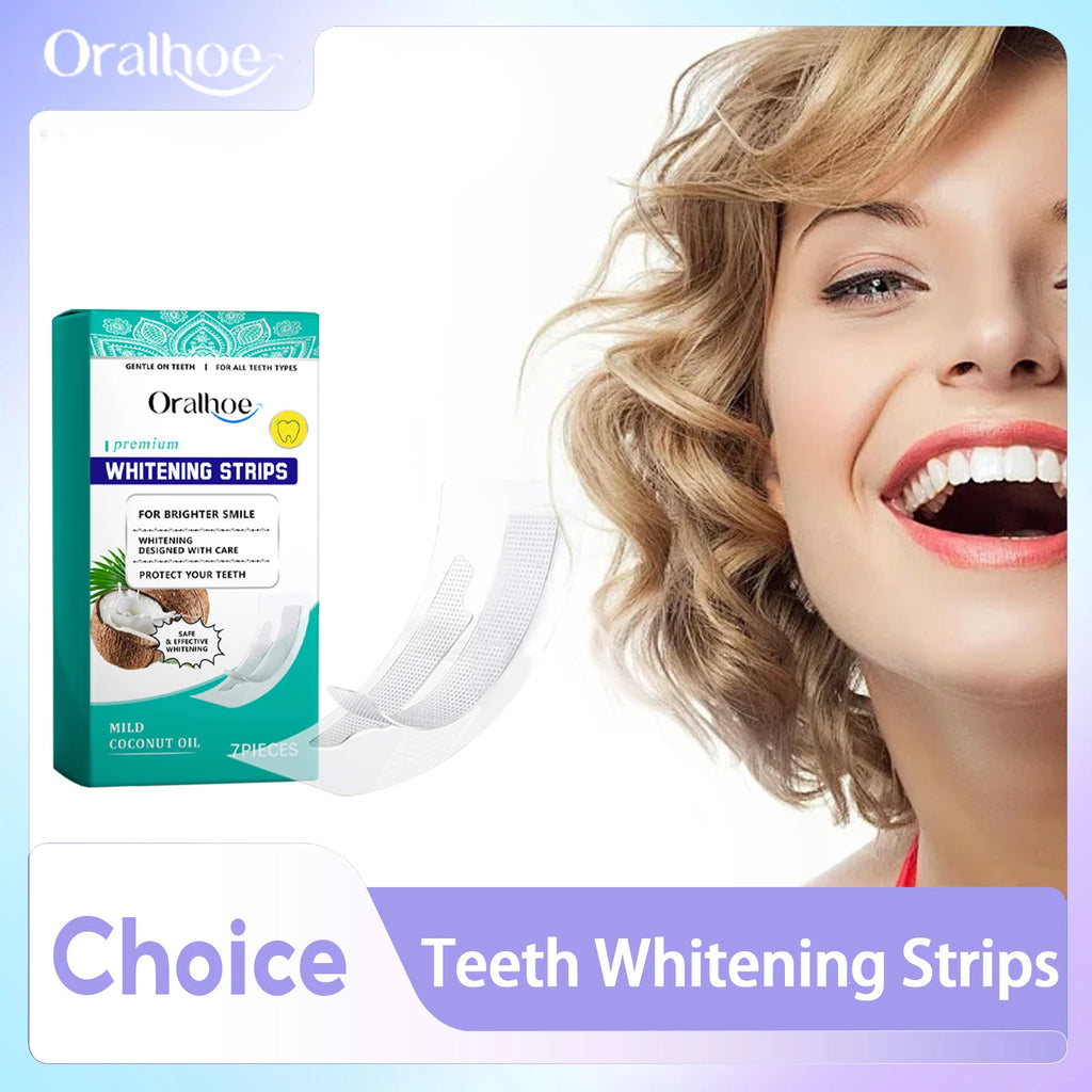Tooth Whitening Strips Remove Tooth Stains Tartar Plaque Lighten Dark Dental Cleaning Improve Bad Breath Bleach Teeth Brightener