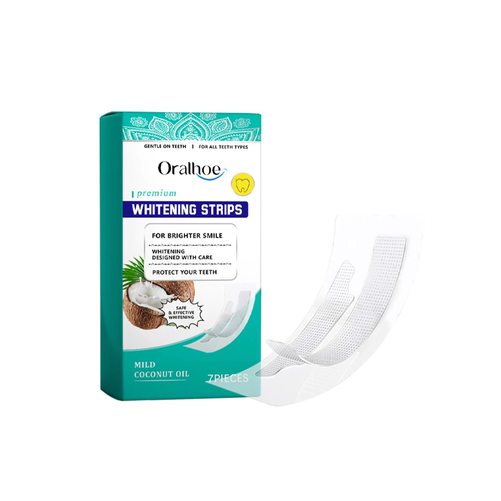 Tooth Whitening Strips Remove Tooth Stains Tartar Plaque Lighten Dark Dental Cleaning Improve Bad Breath Bleach Teeth Brightener